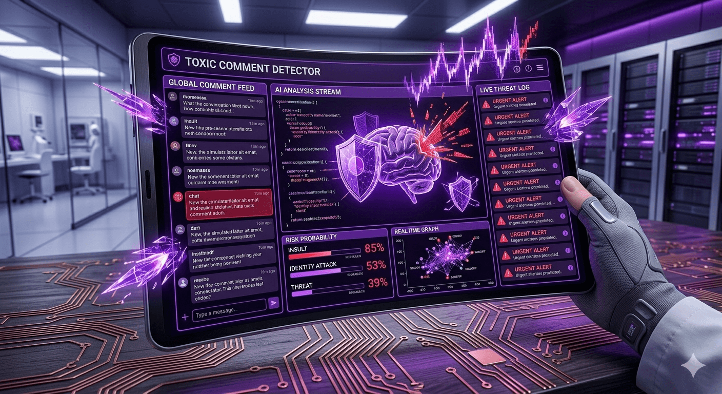 Toxic comment detection application